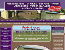 Tablet Screenshot of field-shelters.co.uk